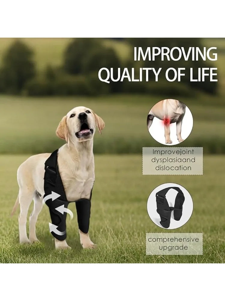 PawFlex™ Full Dog Elbow & Shoulder Brace – Front Leg Support for Ligament Tears, Elbow Hygroma, Arthritis & Post-Surgery Recovery