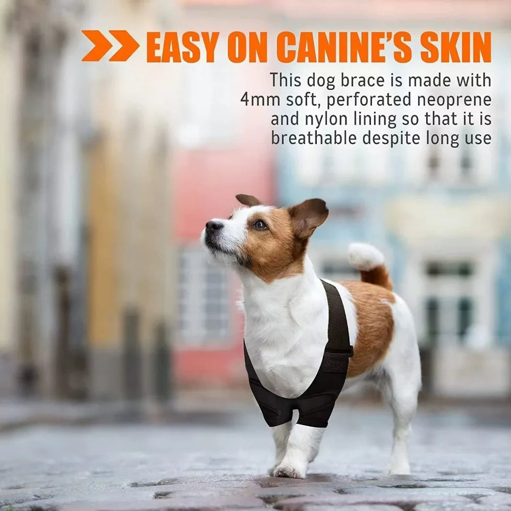 PawFlex™ Full Dog Elbow & Shoulder Brace – Front Leg Support for Ligament Tears, Elbow Hygroma, Arthritis & Post-Surgery Recovery