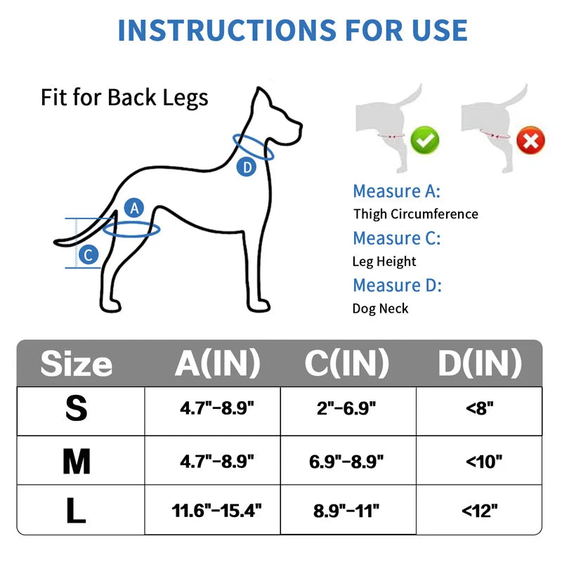 FlexiPaw™ Adjustable Dog ACL Knee Brace – Hind Leg Support for Ligament Recovery, Arthritis & Joint Pain Relief