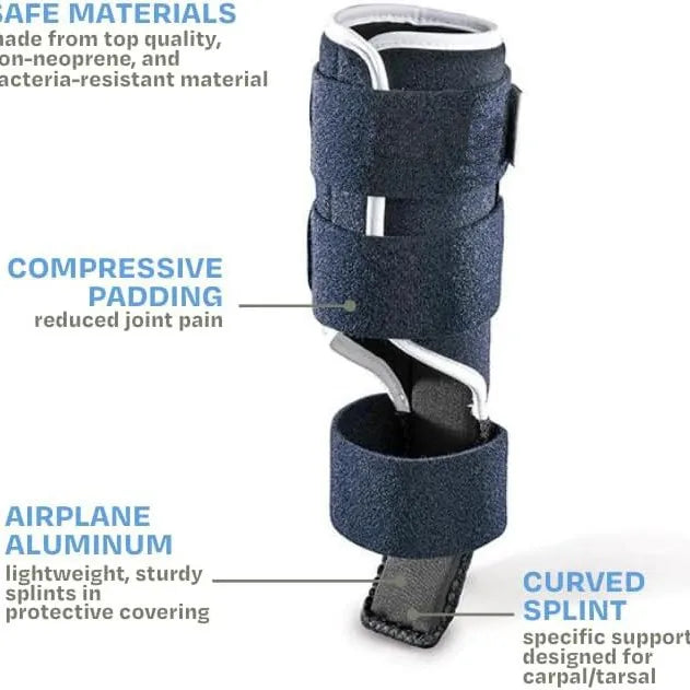Dog Front Leg Splint Brace for Carpal Hyperextension, Sprains & Fractures – Adjustable Dog Ankle & Joint Support