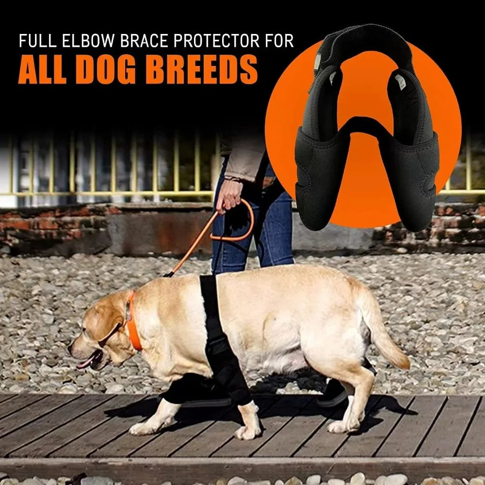 PawFlex™ Full Dog Elbow & Shoulder Brace – Front Leg Support for Ligament Tears, Elbow Hygroma, Arthritis & Post-Surgery Recovery