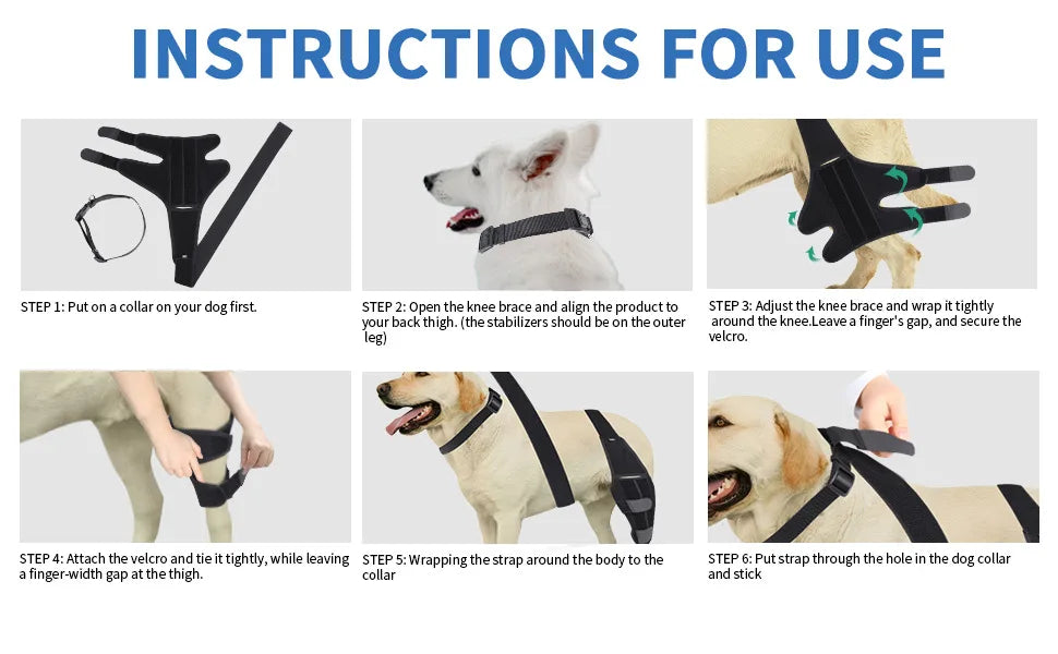 FlexiPaw™ Adjustable Dog ACL Knee Brace – Hind Leg Support for Ligament Recovery, Arthritis & Joint Pain Relief