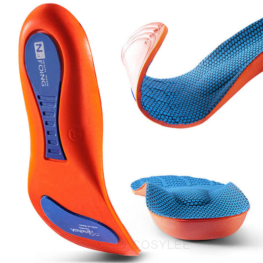 OrthoBare Orthotic Insoles - Support For Flat Feet, Plantar Fasciitis and Overpronation at Every Step - OrthoBare