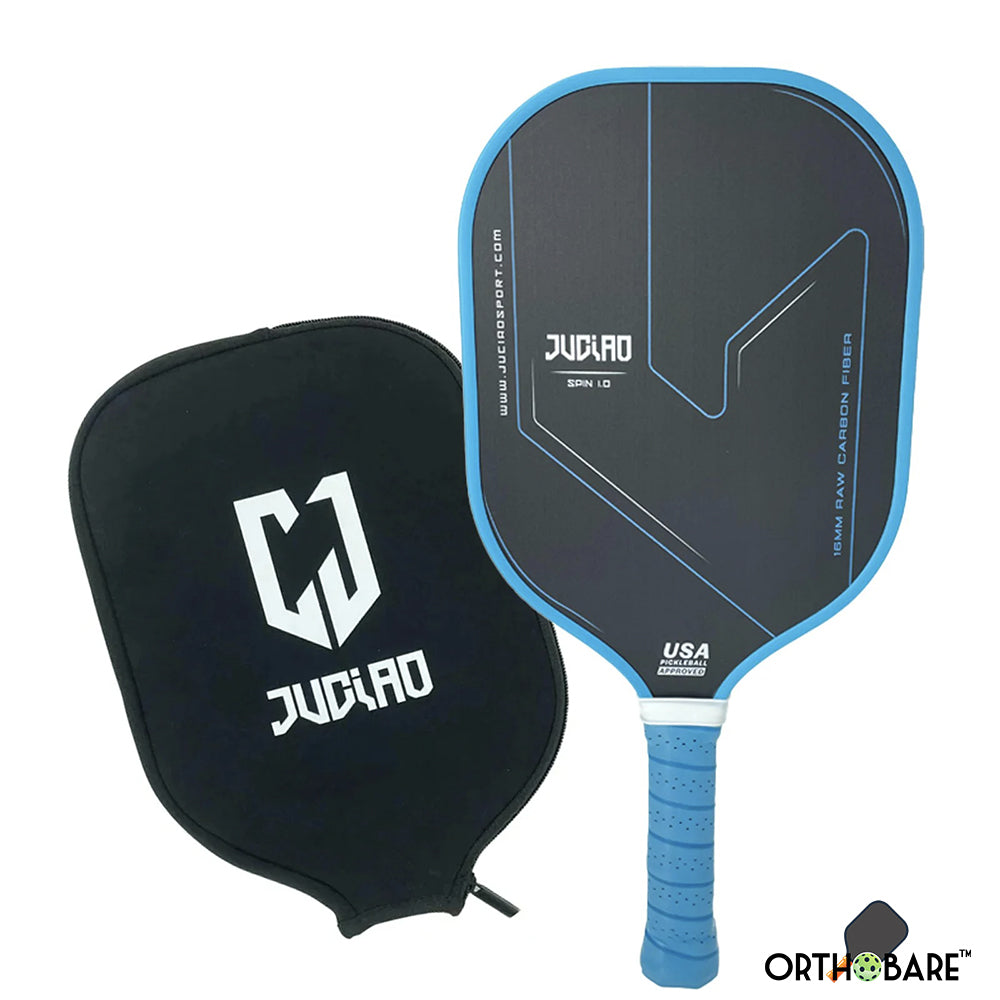 T700 Raw Carbon Fiber Pickleball Paddle – Thermoformed Unibody, Spin-Optimized Surface, USAPA Approved