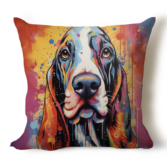 Basenji Pop-Art Style Painted Pillow Covers