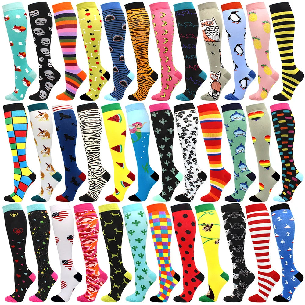 Compression Socks for Nurses, Running, Varicose, Travel