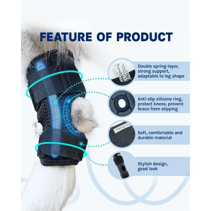 HockHero™ Dog Rear Leg Brace – Adjustable Hock & Ankle Support for ACL/CCL Tears, Arthritis & Injury Recovery
