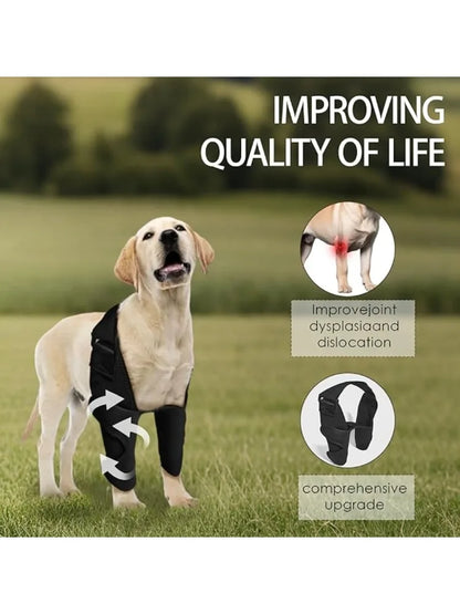 PawFlex™ Full Dog Elbow & Shoulder Brace – Front Leg Support for Ligament Tears, Elbow Hygroma, Arthritis & Post-Surgery Recovery