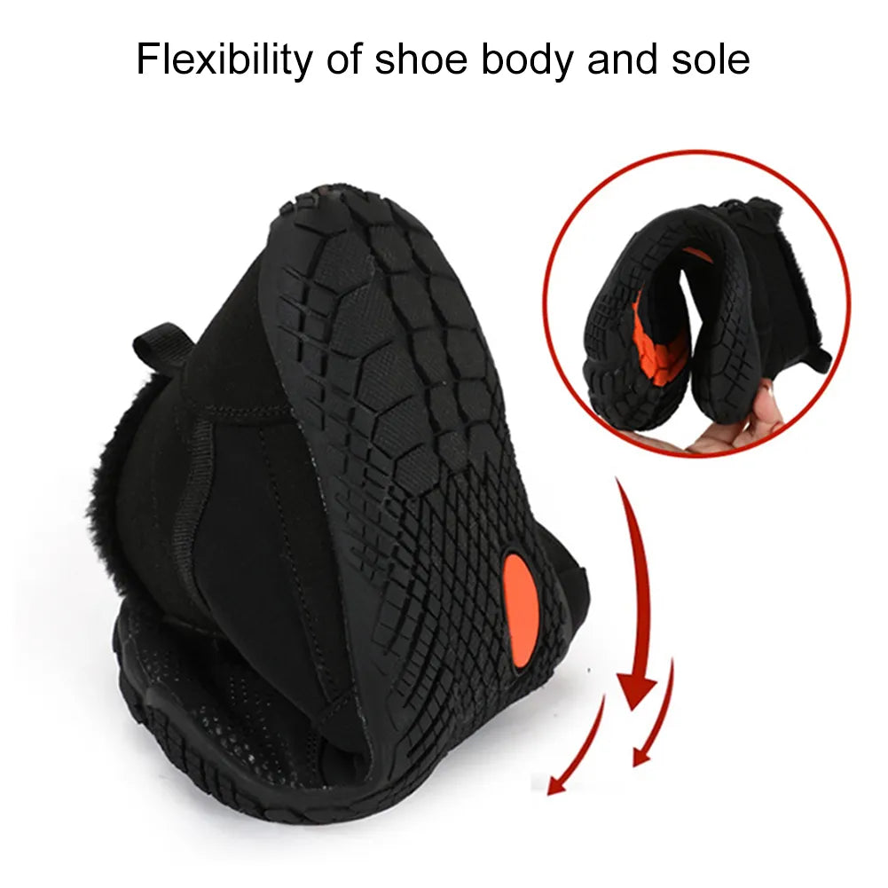 Nirvana by OrthoBare - High Top Fur-Lined Durable, Resilient & Non-Slip Barefoot Winter Shoes (Unisex)