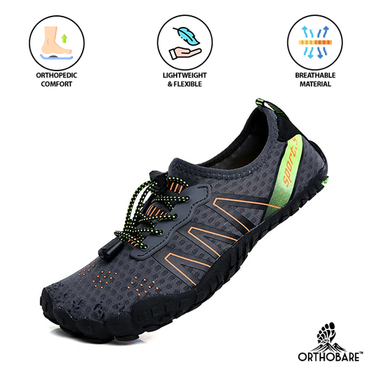 Breeze by OrthoBare - Dynamic, Tractioned & Resilient Barefoot Shoes (Unisex) - OrthoBare