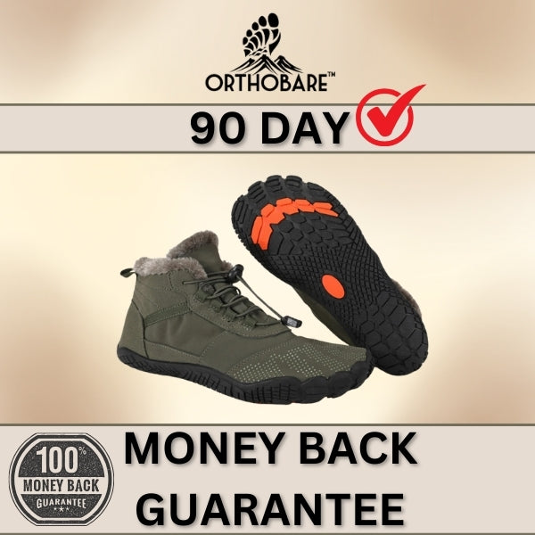 Nirvana by OrthoBare - High Top Fur-Lined Durable, Resilient & Non-Slip Barefoot Winter Shoes (Unisex)