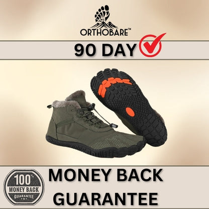Nirvana by OrthoBare - High Top Fur-Lined Durable, Resilient & Non-Slip Barefoot Winter Shoes (Unisex)