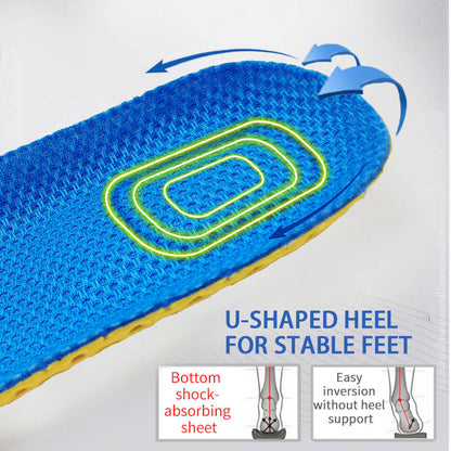 OrthoBare Memory Foam Insoles - Breathable Support for All-Day Comfort - OrthoBare