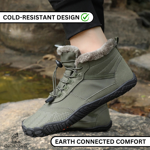 Nirvana by OrthoBare - High Top Fur-Lined Durable, Resilient & Non-Slip Barefoot Winter Shoes (Unisex)